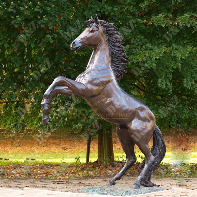 Fiberglass Outdoor Horse Statues Gardne Decorations For Sale