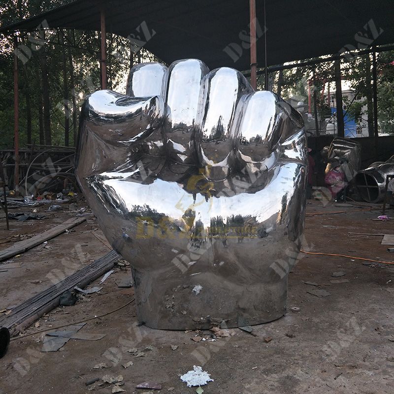 Large Size Stainless Steel Hand Sculptures