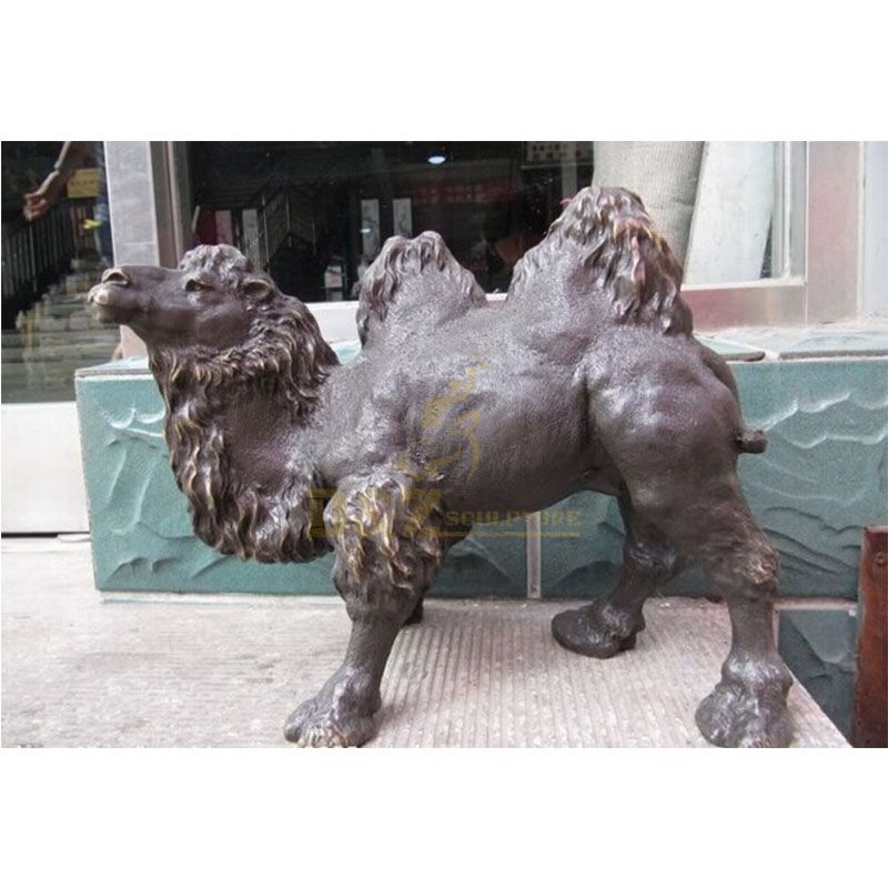 Outdoor garden life size bronze camel statue for sale