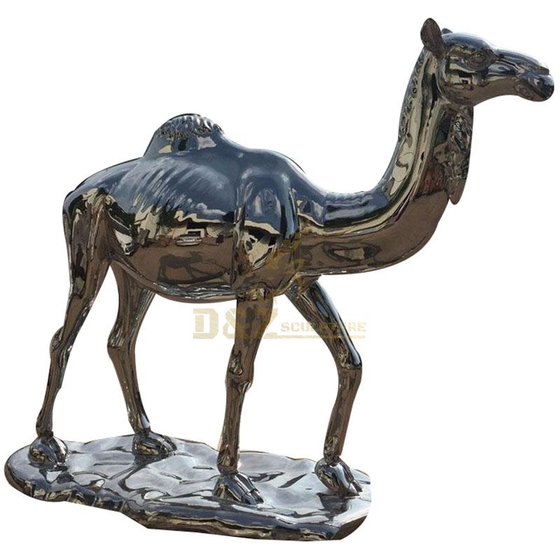 Stainless steel camel animal sculpture for sale