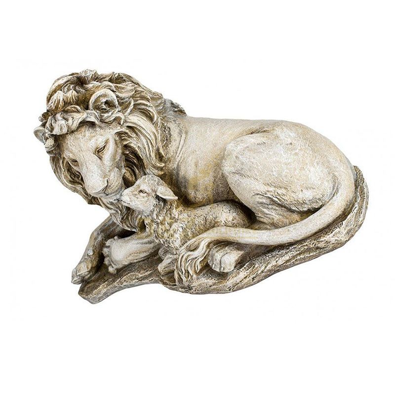 lion and lamb figurine