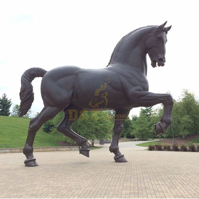 Outdoor Decor Life Size Running Bronze Horse Statue Sculpture