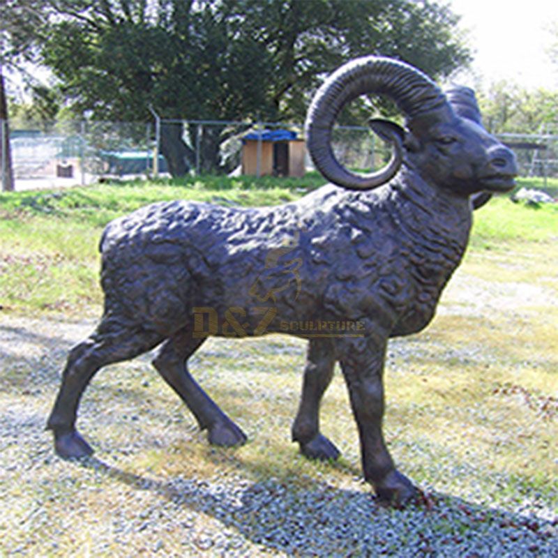 metal ram statue