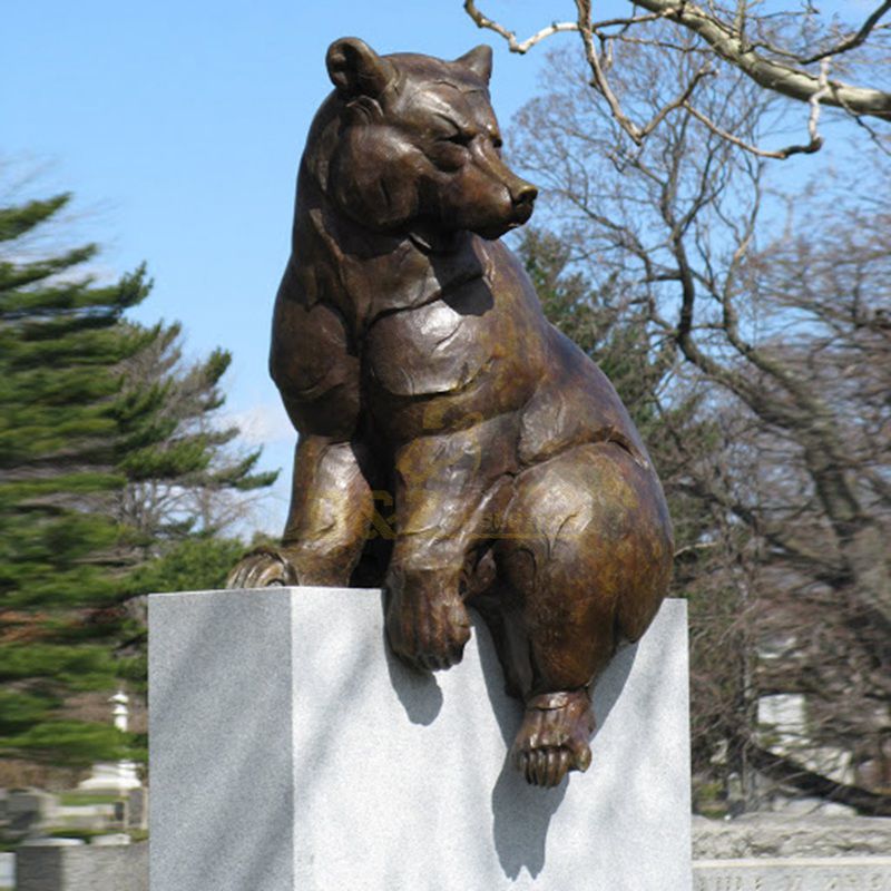 metal bear sculpture