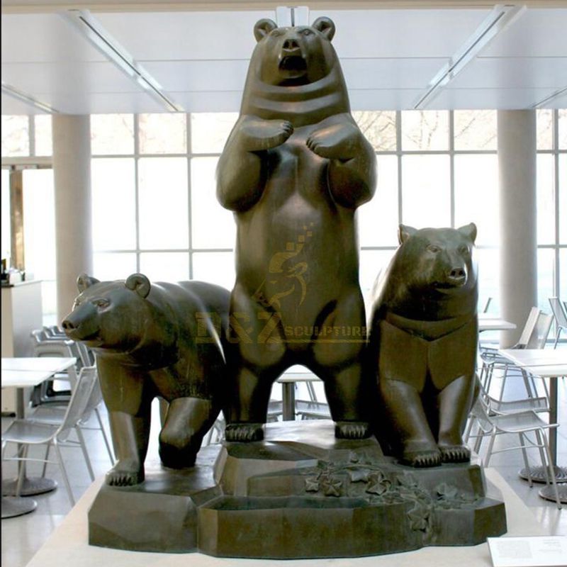 metal bear sculpture