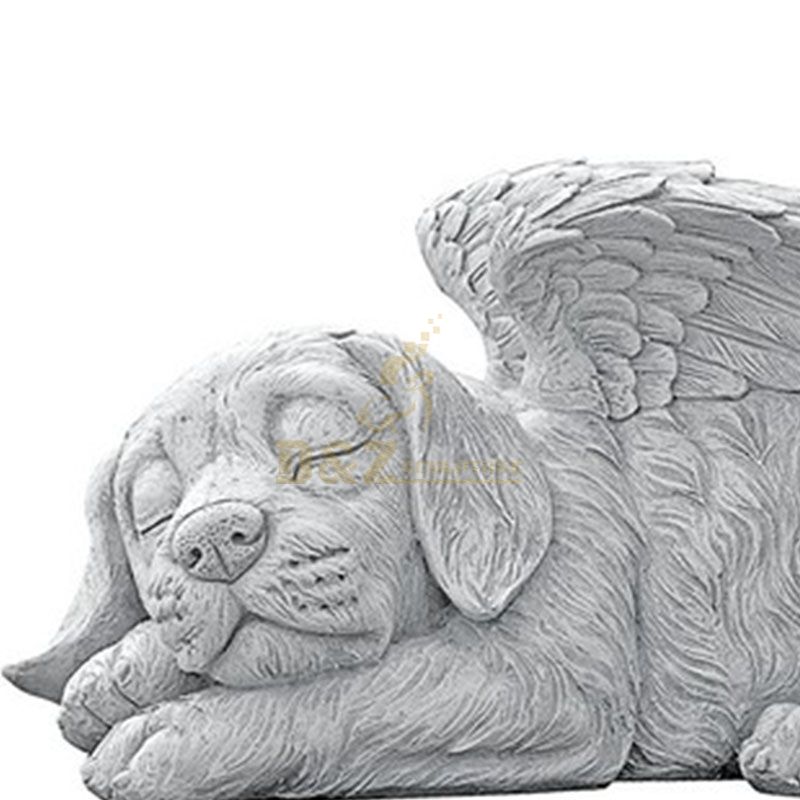 dog angel statue