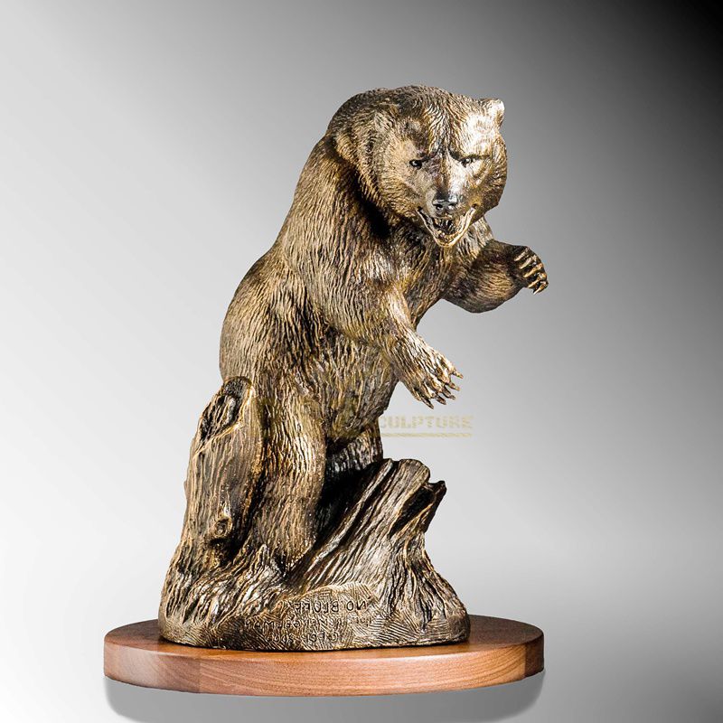 bronze bear statue