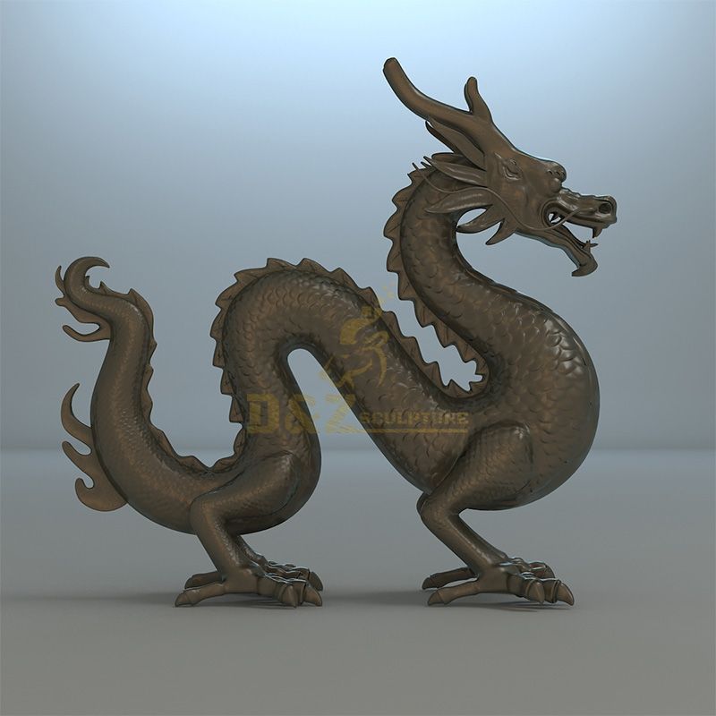 Bronze Chinese dragon statue for sale
