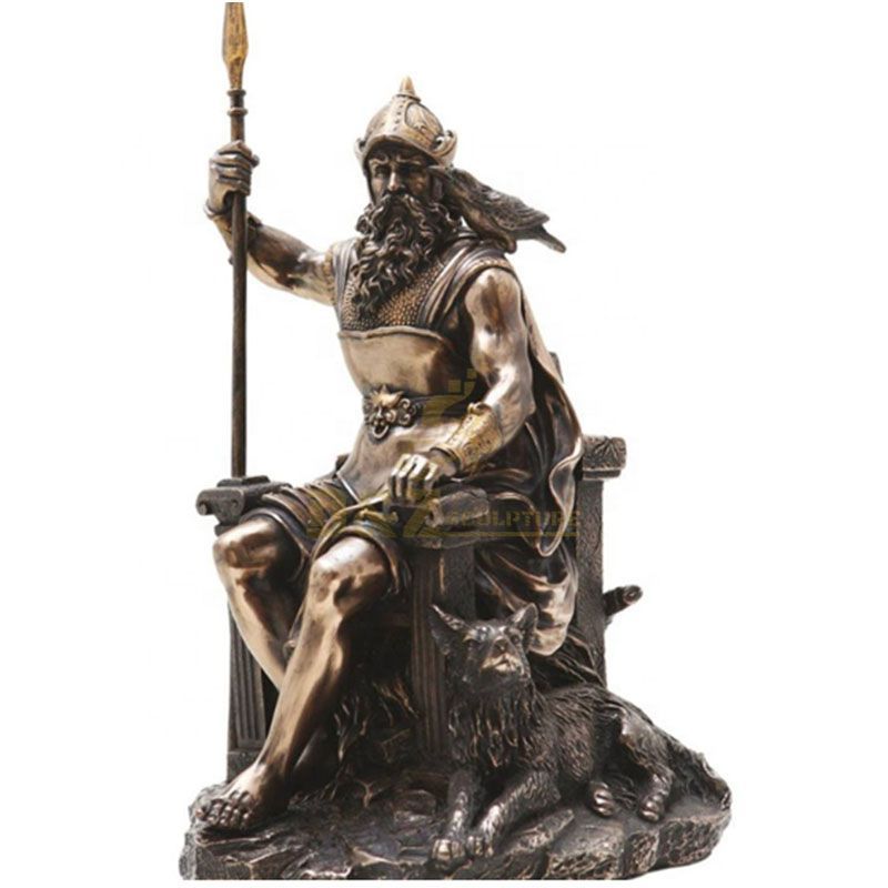 Life size norse god Odin statue for sale