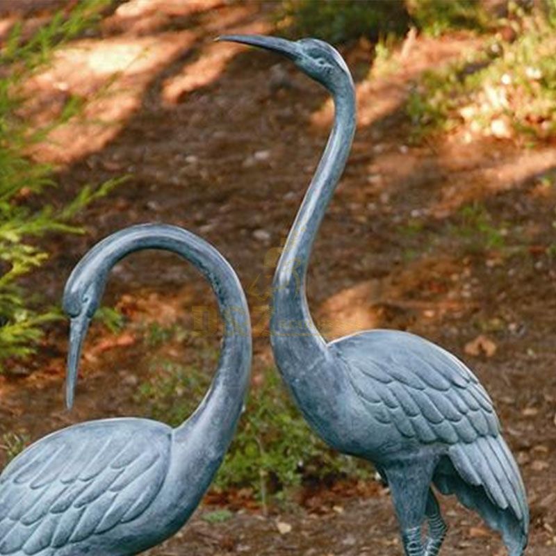 sandhill crane garden statues