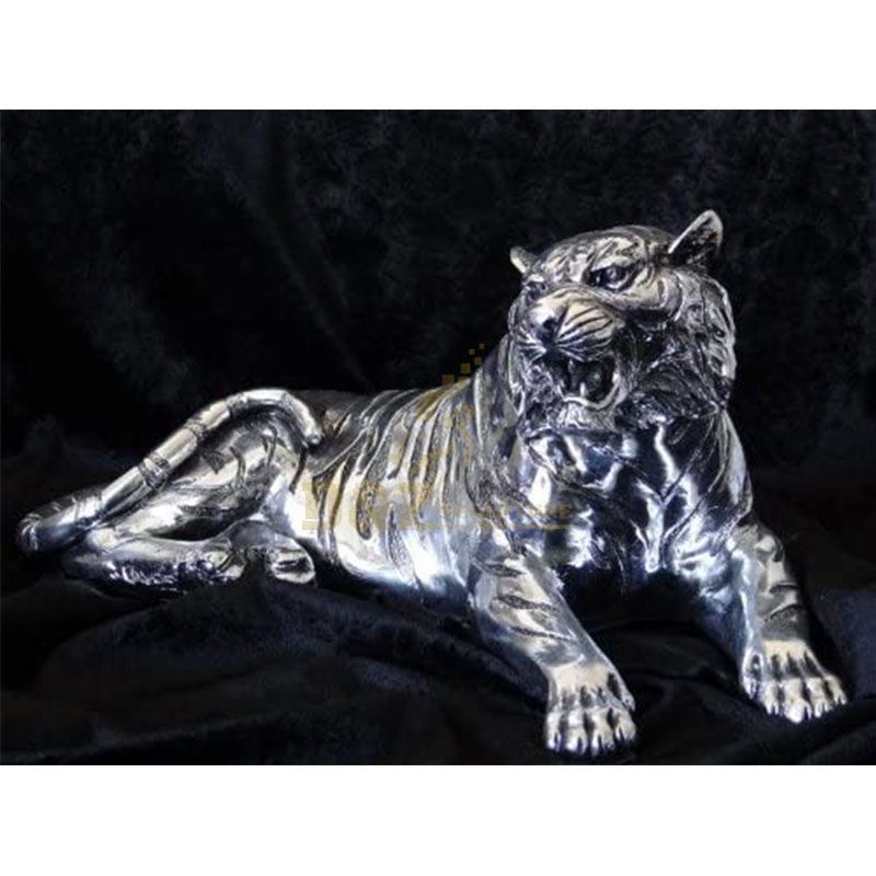 Sell outdoor large silver tiger statue