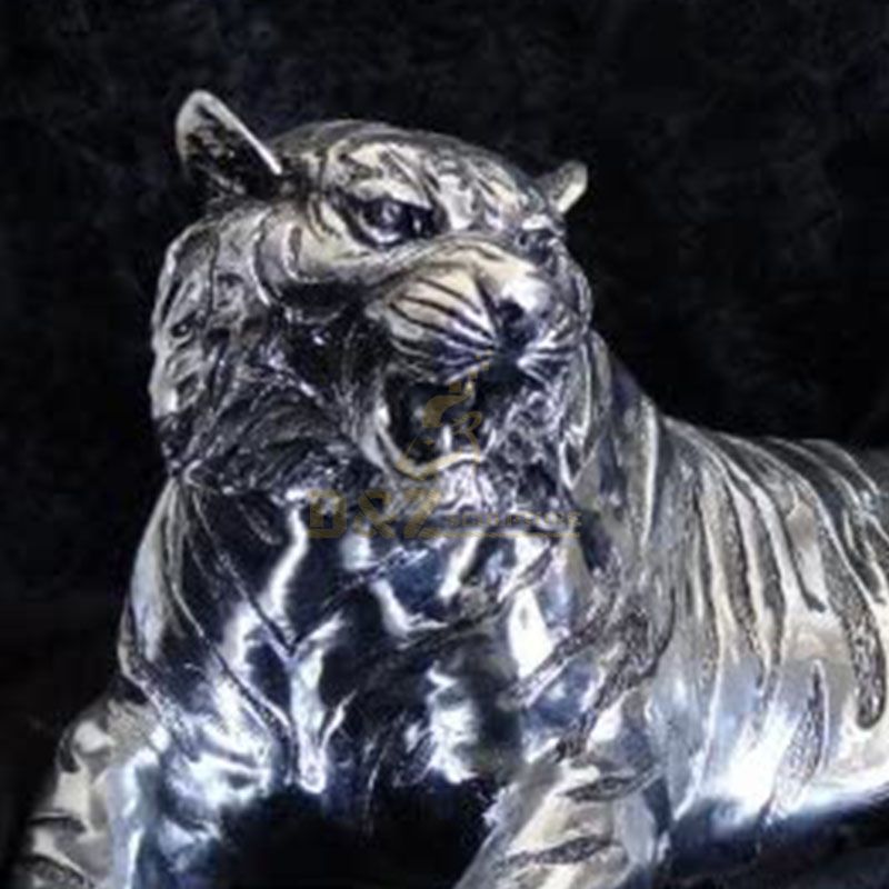 Sell outdoor large silver tiger statue