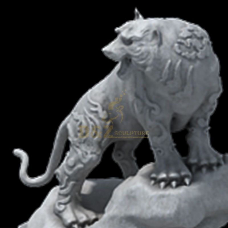 large white tiger statue