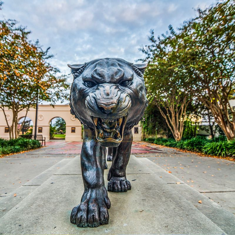 outdoor tiger statue