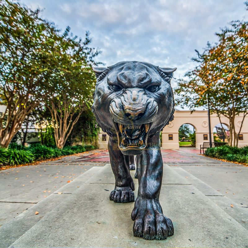 bronze tiger statue