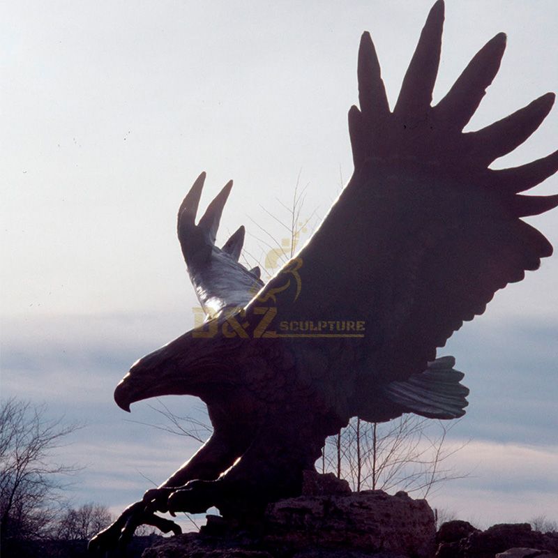 Outdoor bronze giant eagle statue for sale