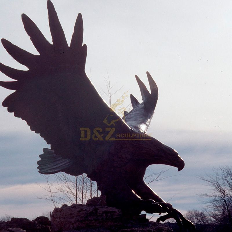 bronze eagle statue