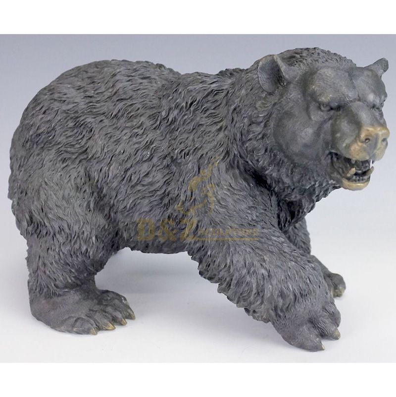 bronze bear sculpture