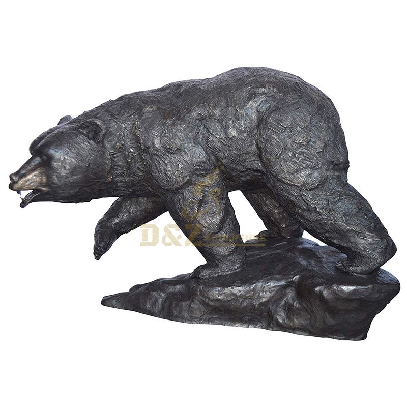 bronze bear sculpture