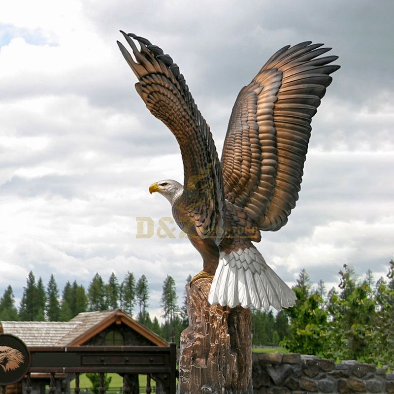 bronze eagle sculpture