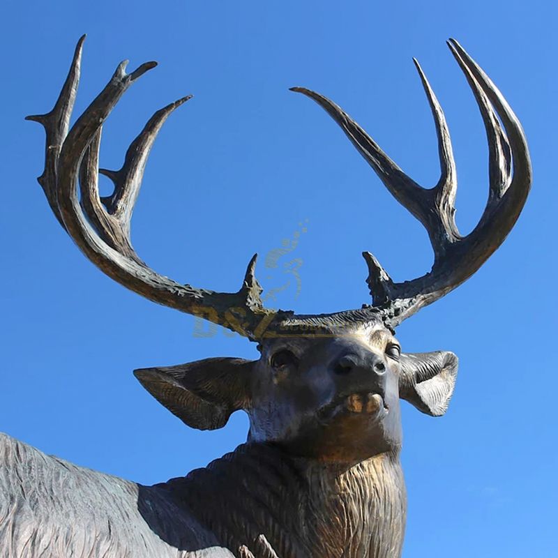 sculpture of elk