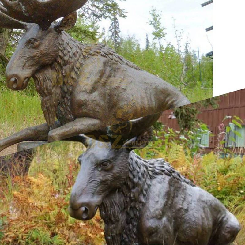 life size moose statue