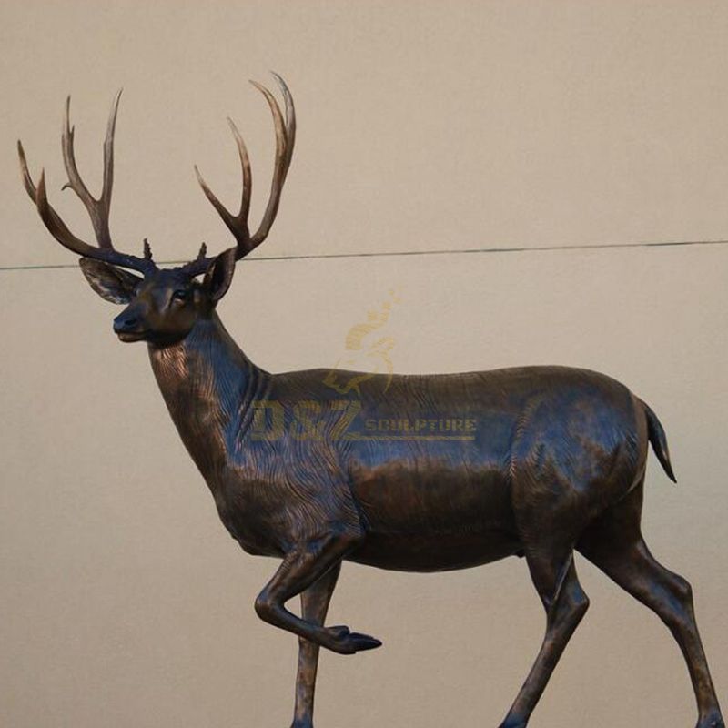 Low price and high quality outdoor bronze deer sculpture