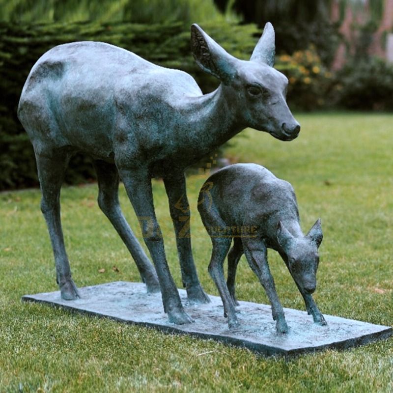 deer sculptures for garden