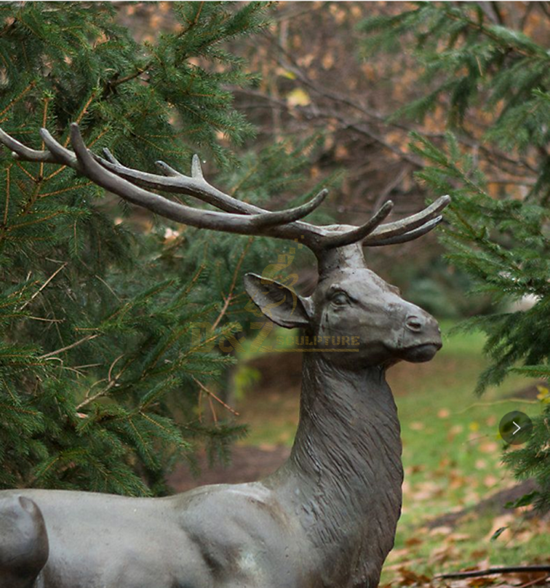 outdoor elk sculpture
