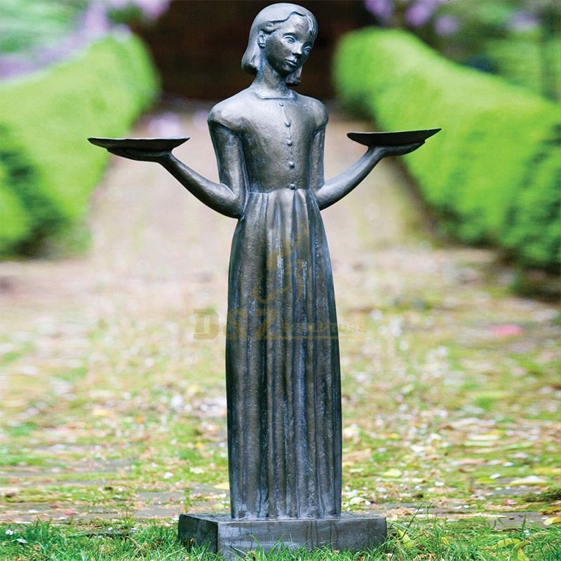 Large savannah bird girl statue for sale