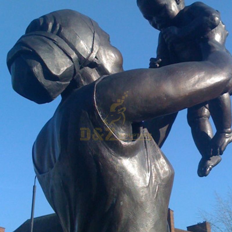 Outdoor bronze large african woman statue Supplier China