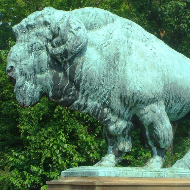 giant bison statue