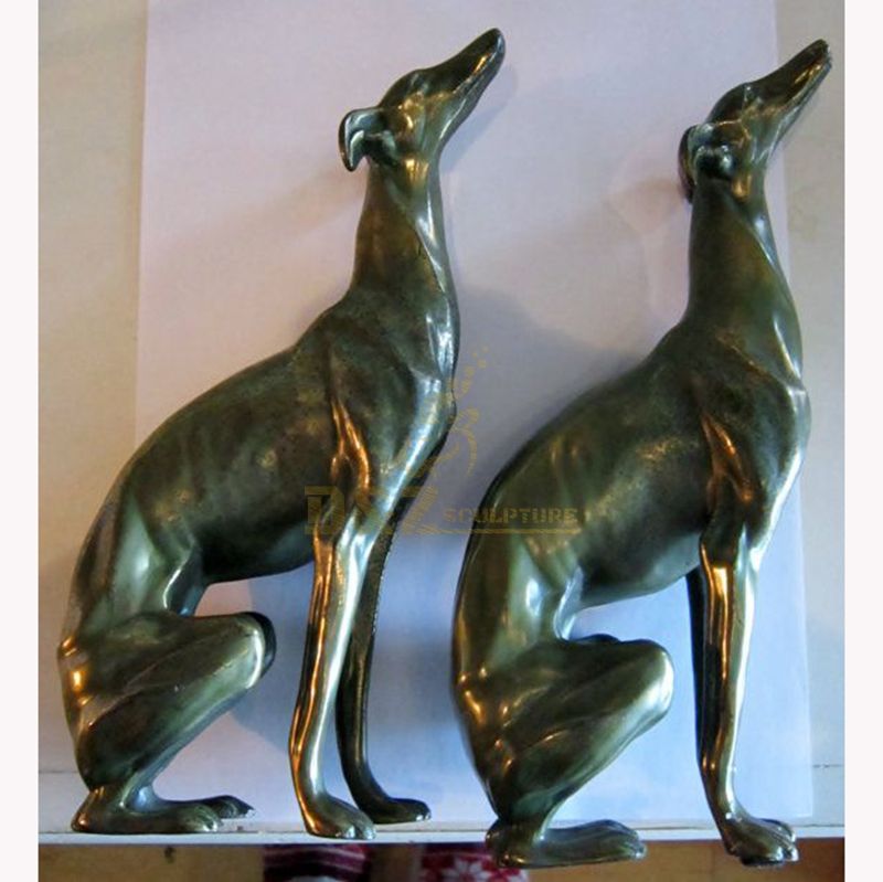 bronze greyhound statue