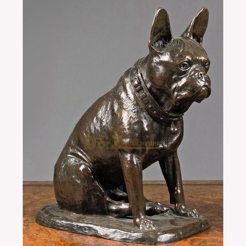 Customized high quality bronze french bulldog statue for sale