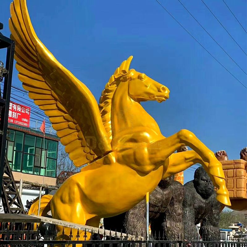 large pegasus statue