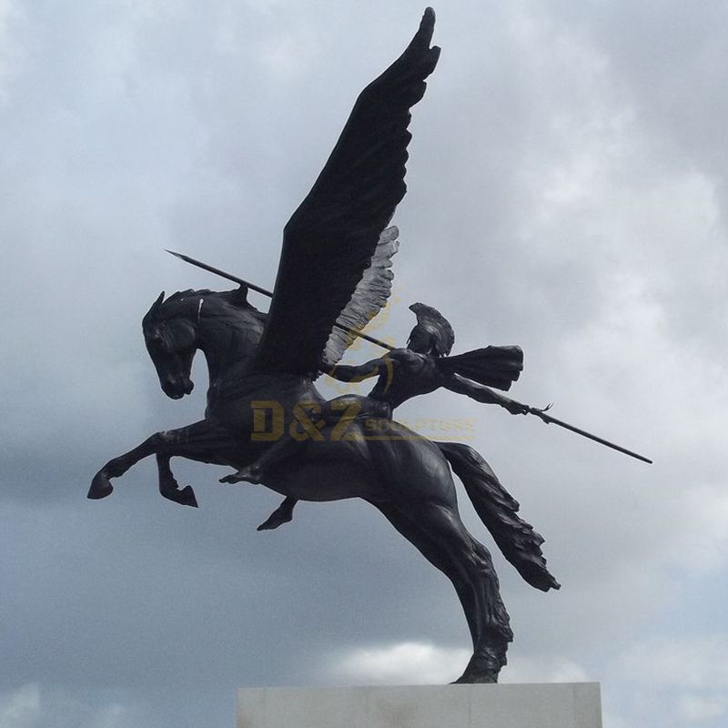 Pegasus and bellerophon statue