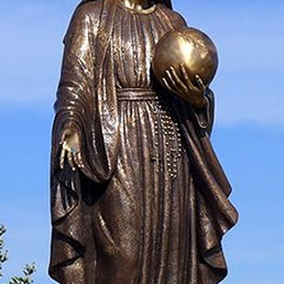 outdoor mary statue