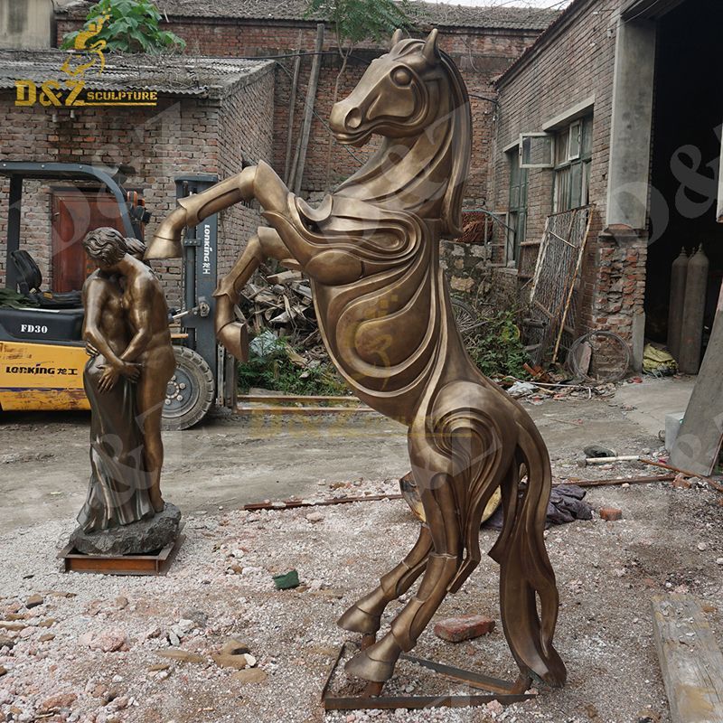 Abstract standing horse sculpture for sale