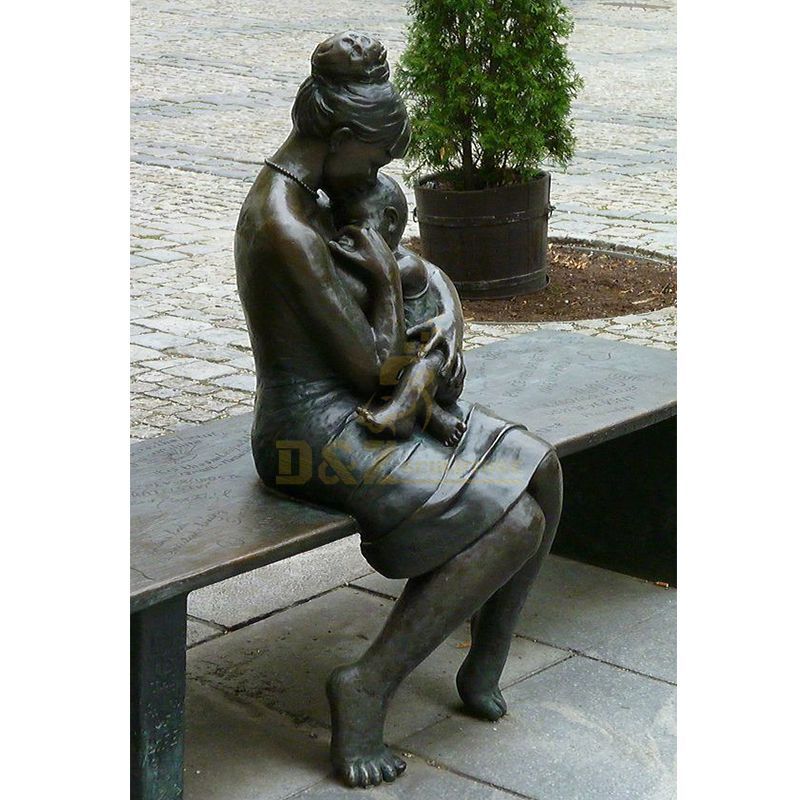 Mother and child garden statue for sale