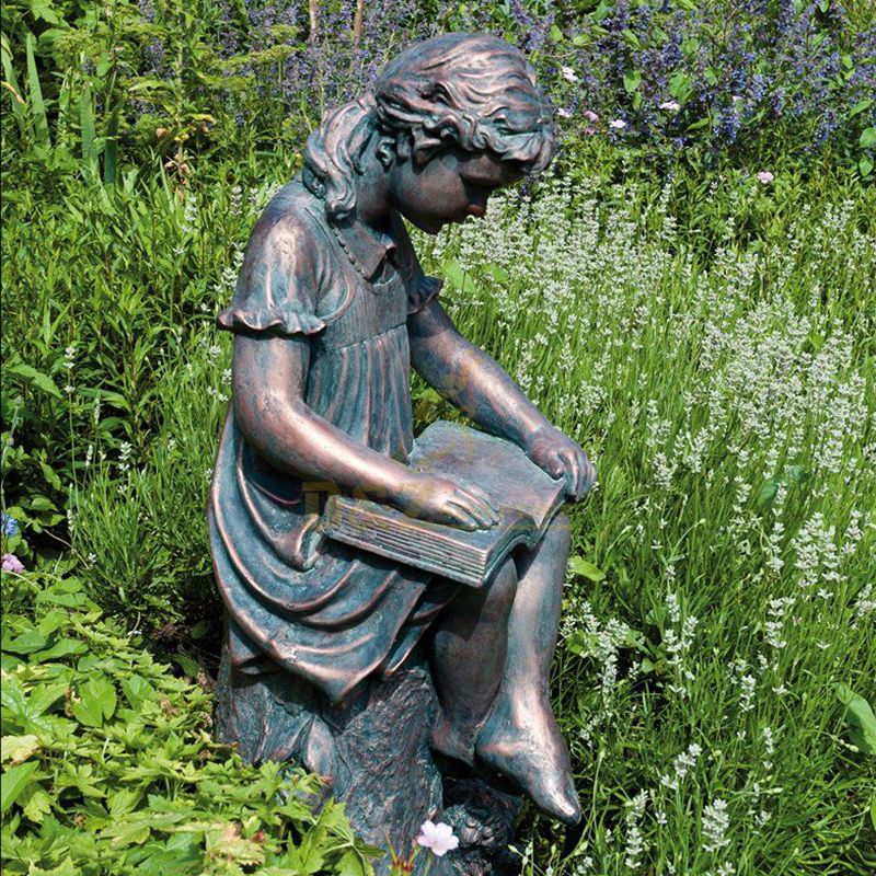 Hot selling high quality bronze girl garden statue for sale