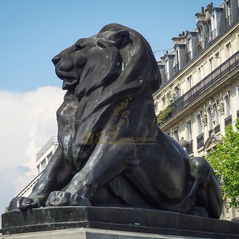 outdoor lion statue