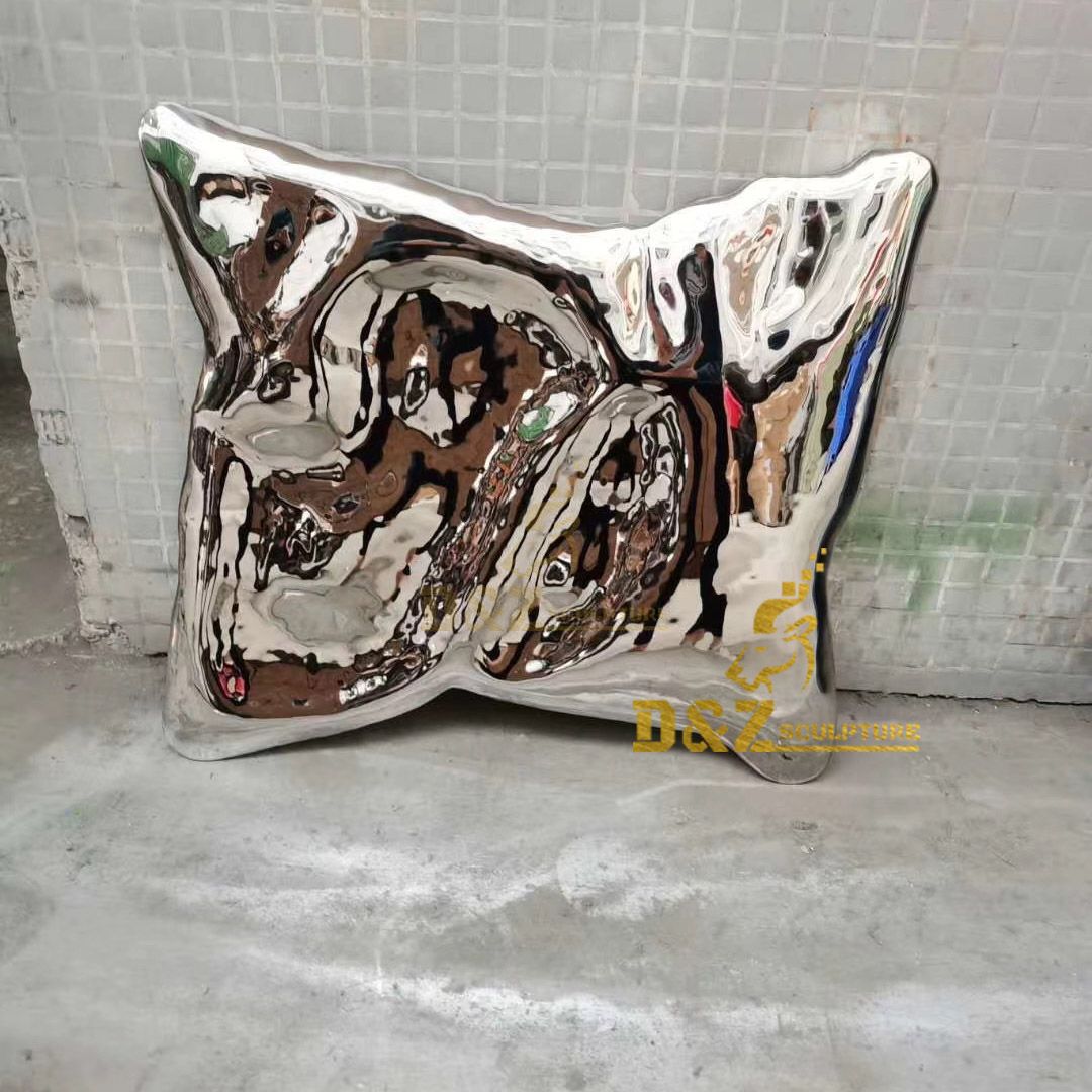 Metal color plated irregular quadrilateral wall art decoration sculpture for sale
