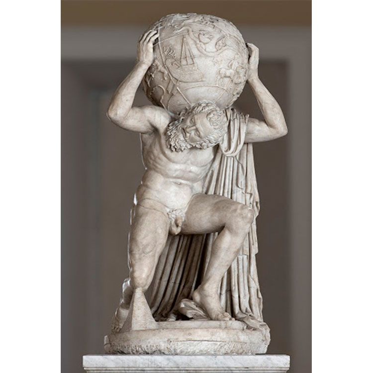 statue of atlas holding the earth