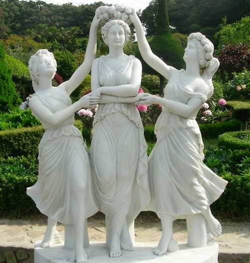 les trois graces sculpture