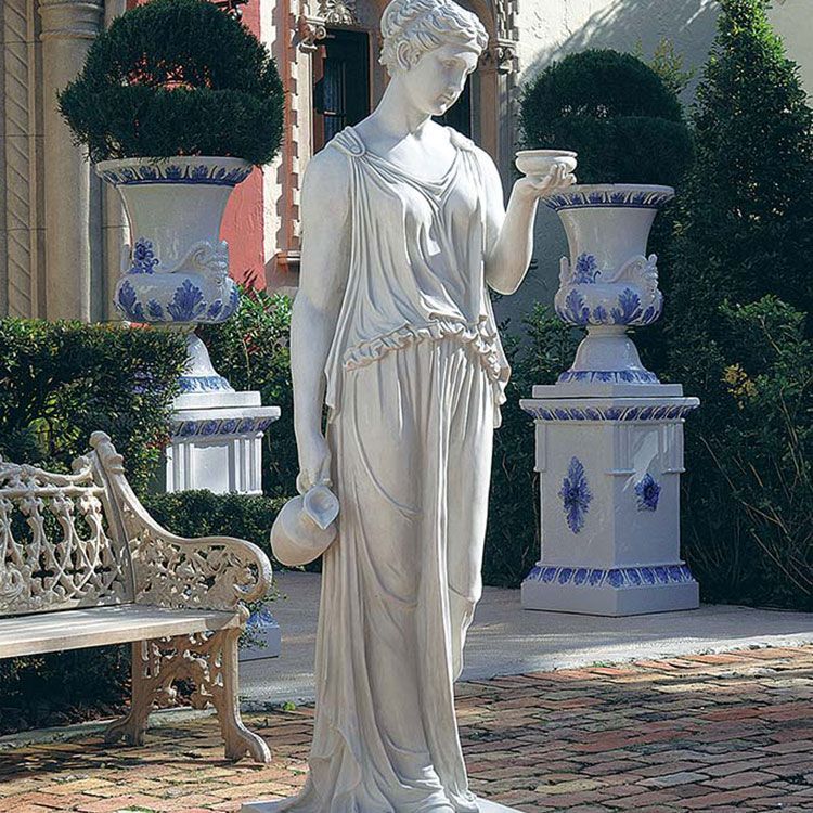 large hebe goddess of youth garden statue for sale