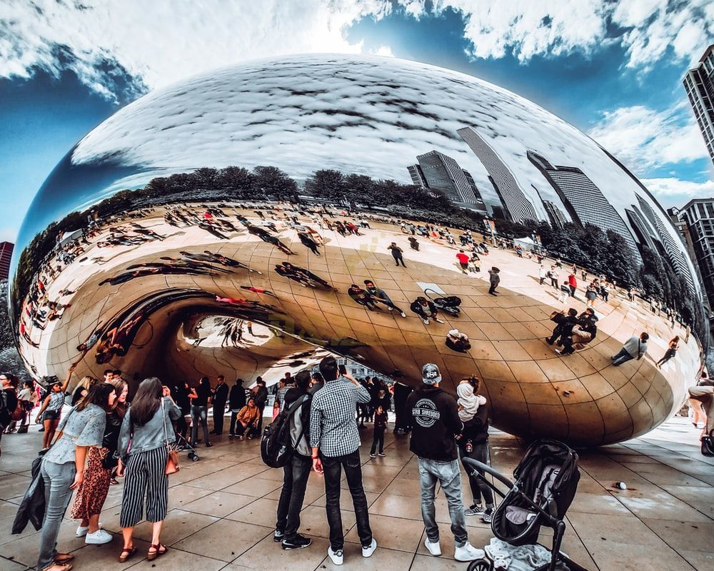 cloud gate sculpture the bean in chicago replica for sale