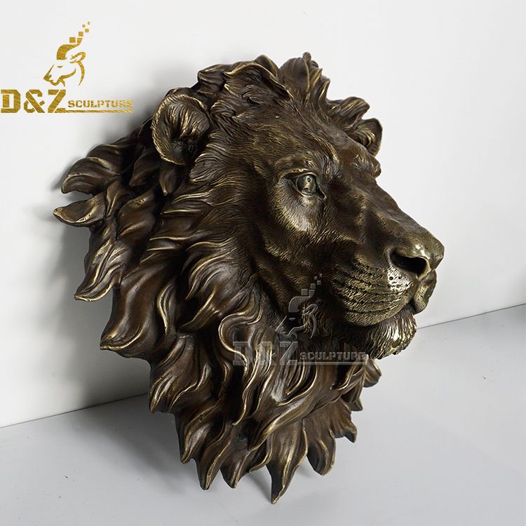 lion head wall sculpture