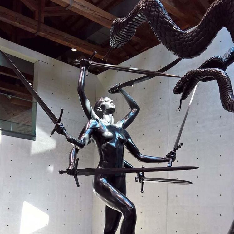 hydra and kali sculpture replica