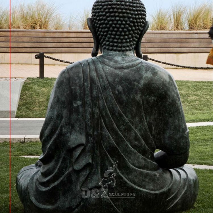 outdoor large bronze buddha statue