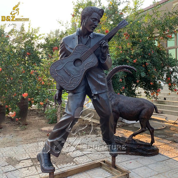 Life-Size Bronze Statue of a Music Artist for Sale